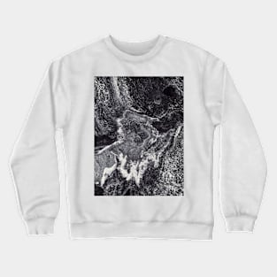 Marble or sea in black and white Crewneck Sweatshirt